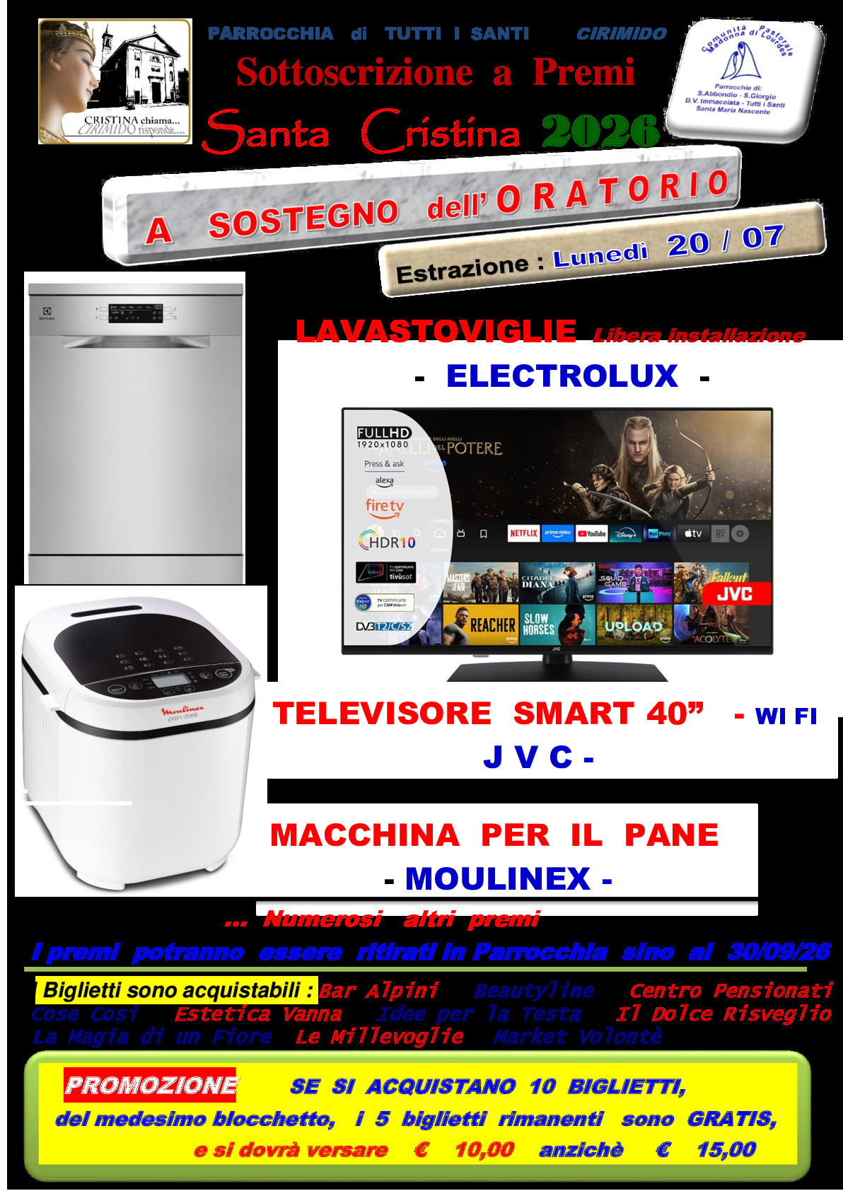 Sottoscrizione a Premi - Parrocchia di Tutti i Santi
